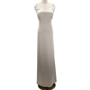 AW BRIDAL 16 2X plus champagne wedding guest formal party maxi dress NEW B127